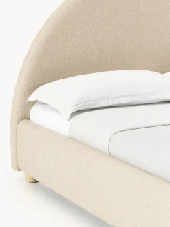 Cama tapizada Ebba, con espacio de almacenamiento