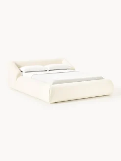 Cama tapizada en borreguillo Sofia