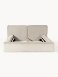 Cama tapizada en pana Lennon