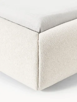 Cama tapizada en tejido bouclé Sofia