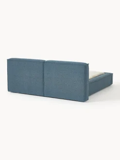 Cama tapizada en tejido bouclé Lennon