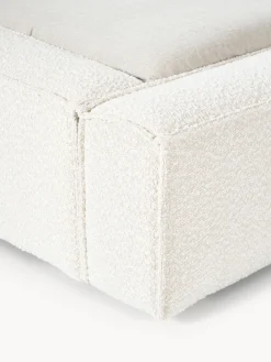 Cama tapizada en tejido bouclé Lennon