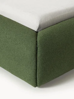 Cama tapizada en tejido bouclé Sofia