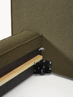 Cama tapizada en tejido bouclé Lennon