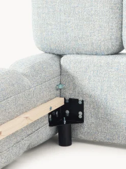 Cama tapizada en tejido bouclé Tayla