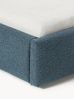 Cama tapizada en tejido bouclé Cloud