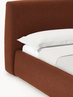 Cama tapizada en tejido bouclé Cloud