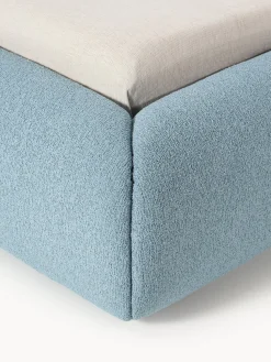 Cama tapizada en tejido bouclé Sofia