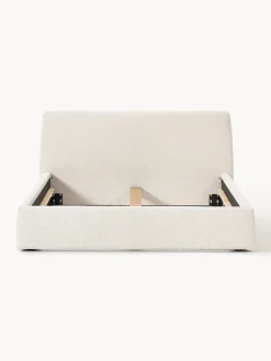 Cama tapizada en tejido bouclé Cloud