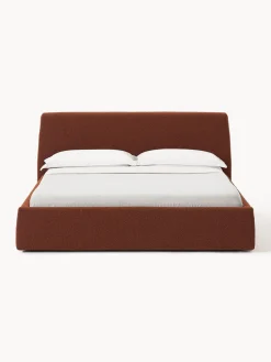 Cama tapizada en tejido bouclé con espacio de almacenaje Cloud