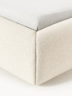 Cama tapizada en tejido bouclé Sofia