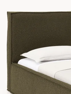 Cama tapizada en tejido bouclé Dream