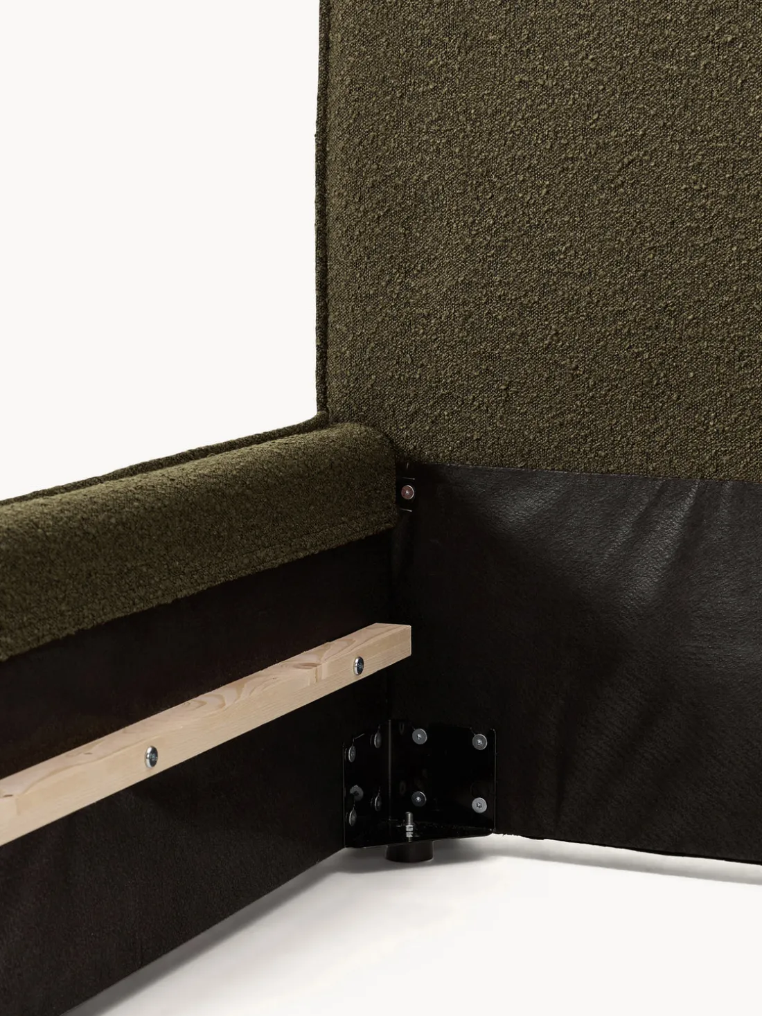 Cama tapizada en tejido bouclé Dream