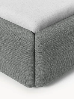 Cama tapizada Melva, con espacio de almacenamiento