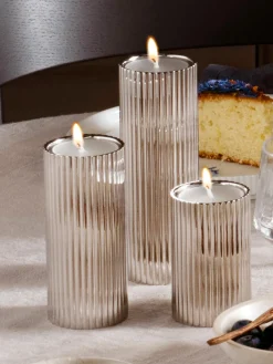 Candelabro con relieves Bernadotte, 11 cm