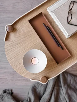 Candelabro de acero inoxidable mate Uma