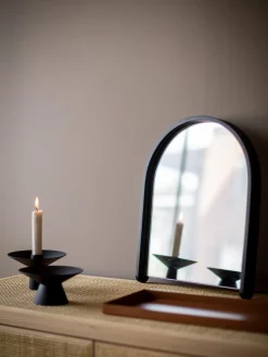 Candelabro de acero inoxidable mate Uma