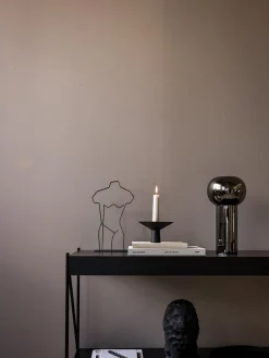 Candelabro de acero inoxidable mate Uma