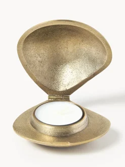 Candelabro de latón Clam