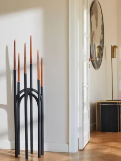 Candelabro grande de metal Angui