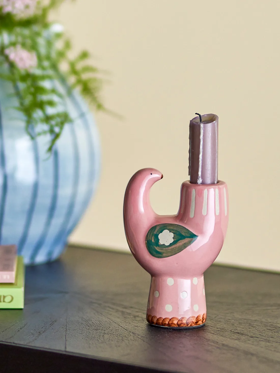 Candelabro pintado a mano Trudy