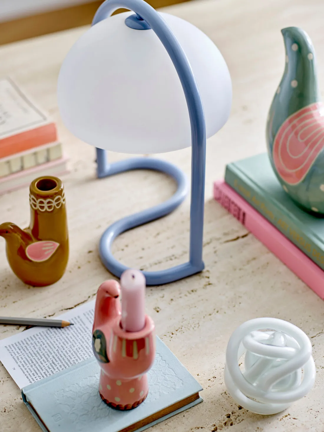 Candelabro pintado a mano Trudy