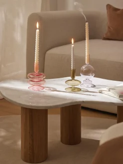 Candelabros de forma orgánica Clea, 3 uds.