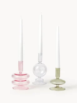 Candelabros de forma orgánica Clea, 3 uds.