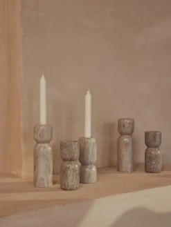 Candelabros de mármol Como, 2 uds.