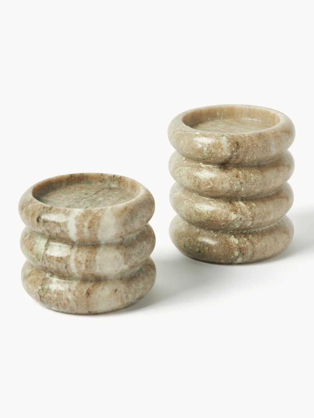 Candelabros de mármol Orta, 2 uds.