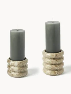 Candelabros de mármol Orta, 2 uds.