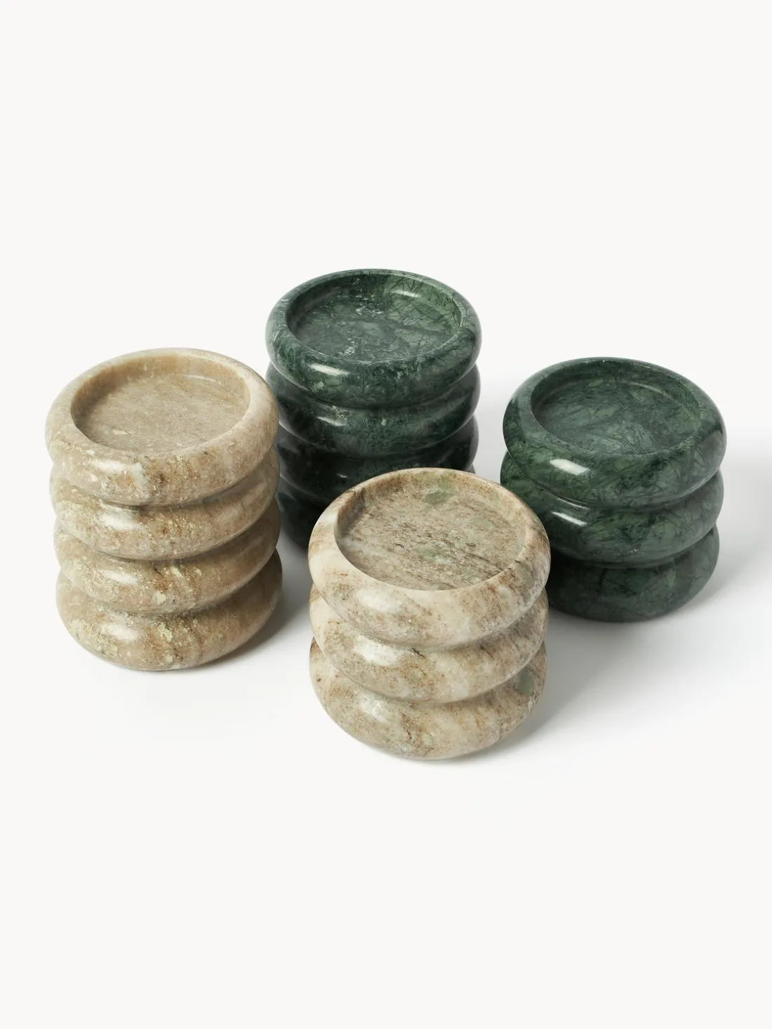 Candelabros de mármol Orta, 2 uds.