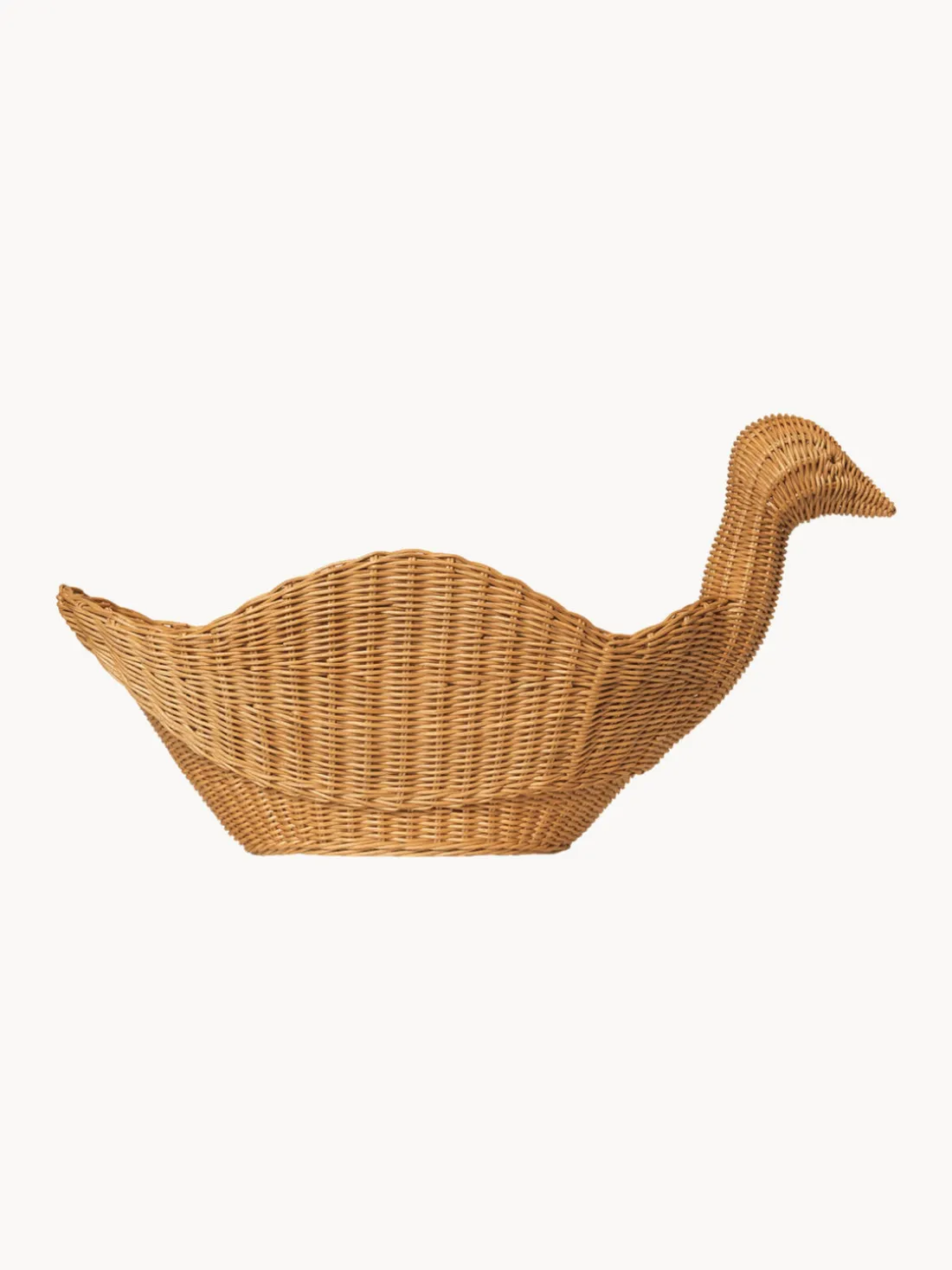 Cesta artesanal de ratán Bird