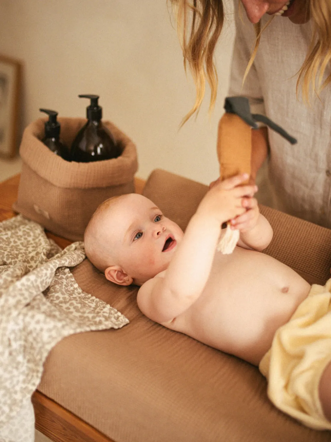 Cesta de algodón ecológico Wabi Sabi