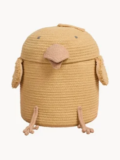 Cesta de almacenamiento artesanal con tapa Charlie the Chicken