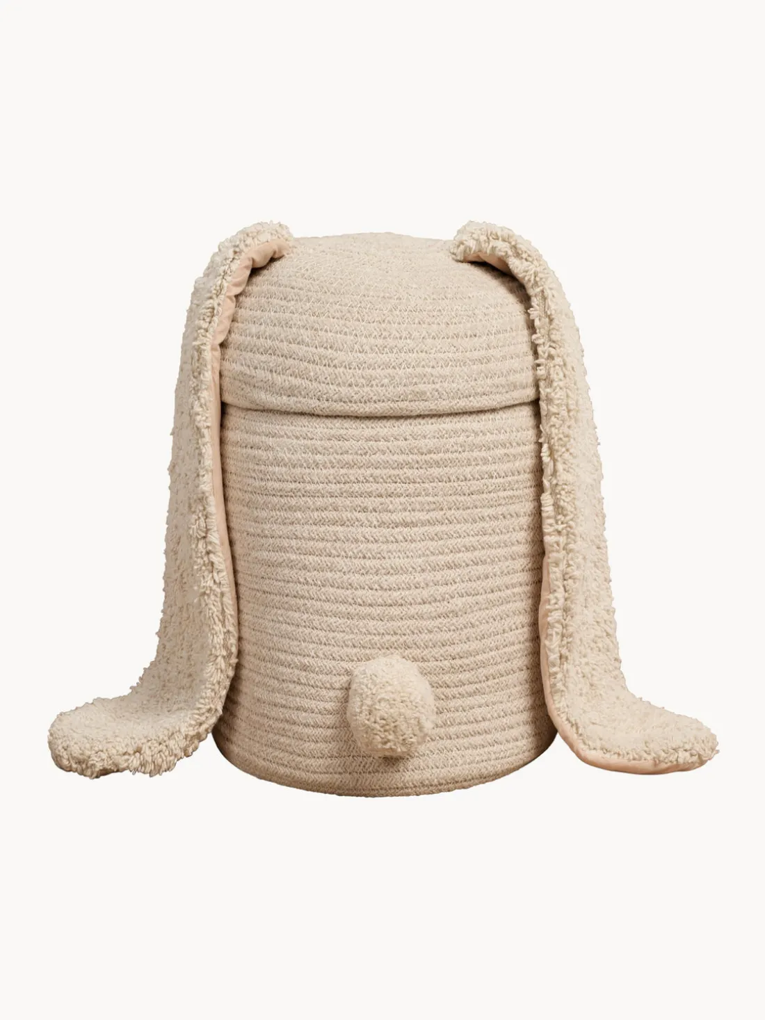 Cesta de almacenamiento artesanal con tapa Rita the Rabbit