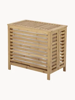 Cesta de lavandería de bambú con bolsa de tela Aden