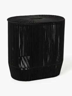 Cesta de ropa doble artesanal de cuerda Gabe