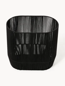 Cesta de ropa doble artesanal de cuerda Gabe