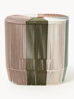 Cesta de ropa doble artesanal de cuerda Gabe