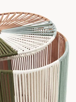 Cesta de ropa doble artesanal de cuerda Gabe