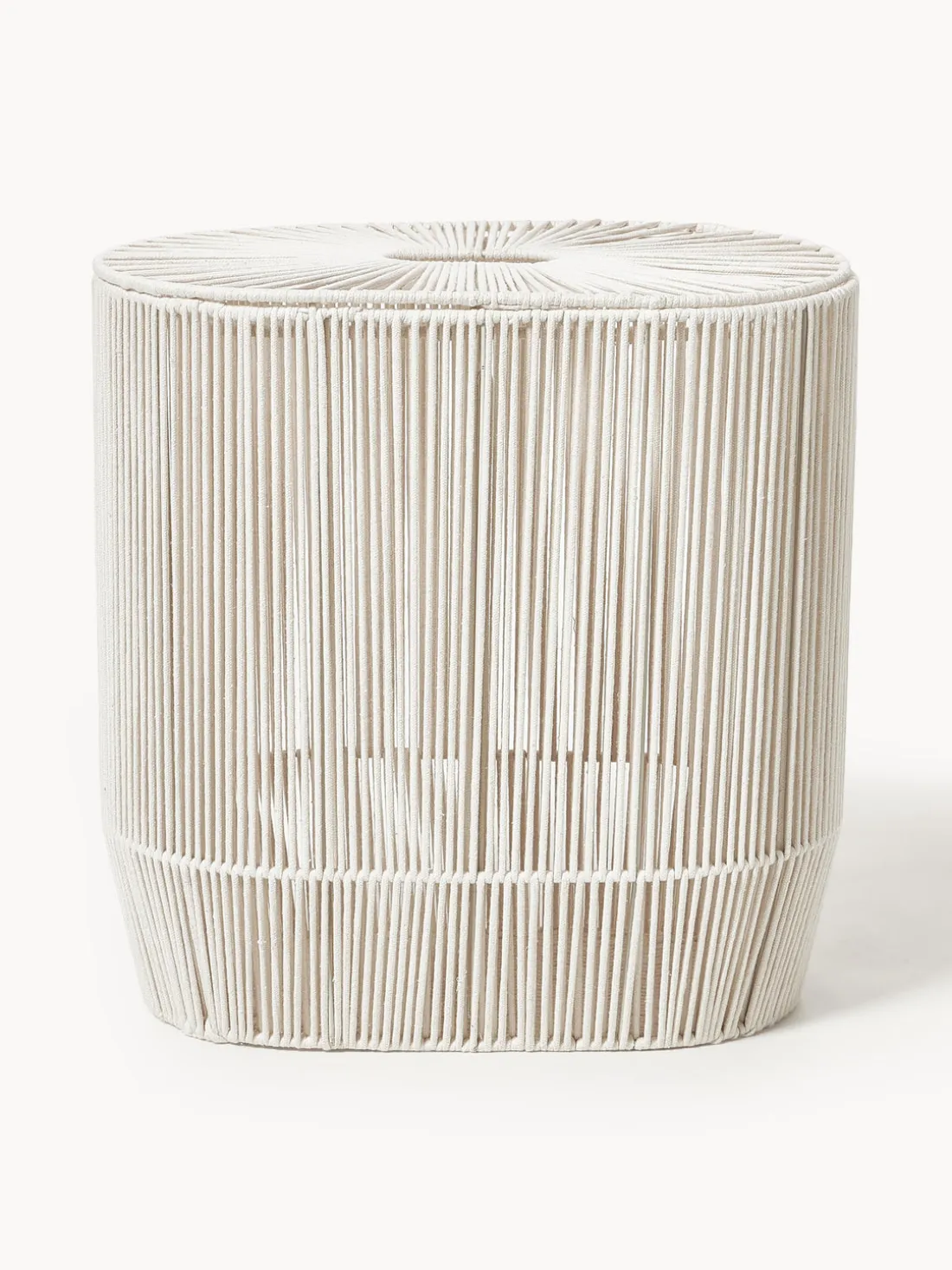 Cesta de ropa doble artesanal de cuerda Gabe