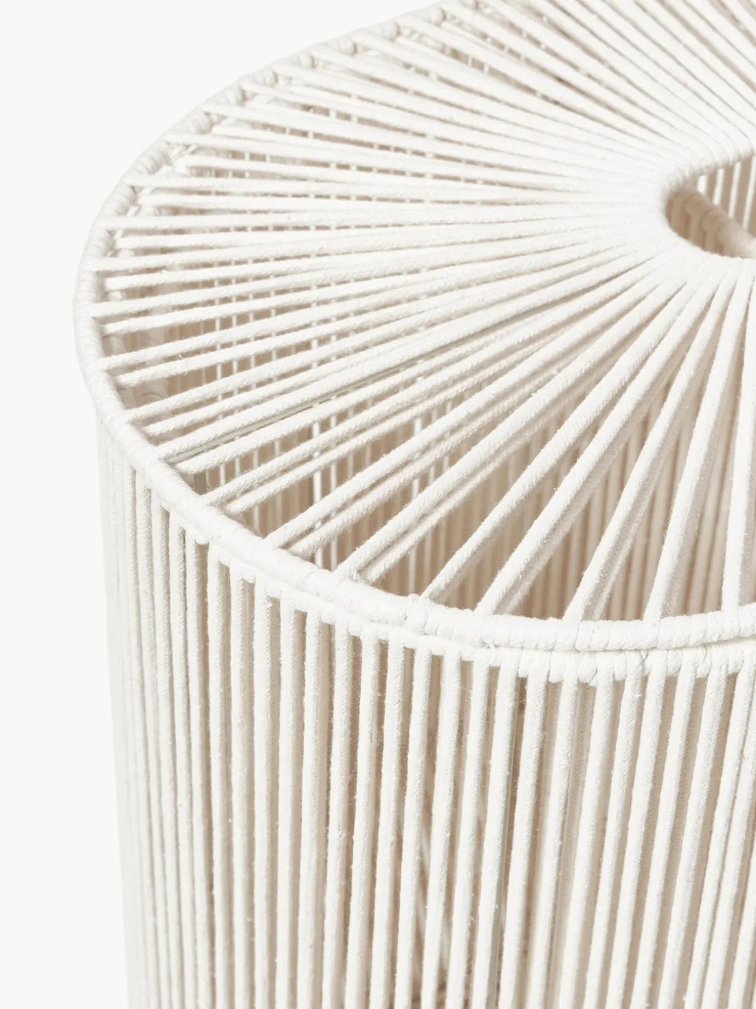 Cesta de ropa doble artesanal de cuerda Gabe