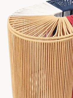 Cesta de ropa doble artesanal de cuerda Gabe