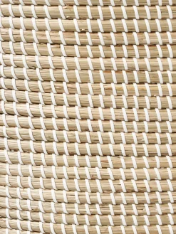 Cesta de ropa doble de junco marino con tapa Aleya