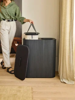 Cesta de ropa Luxe, 2x45 L