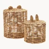 Cestas de almacenaje para niños artesanales Venezia, 2 uds.