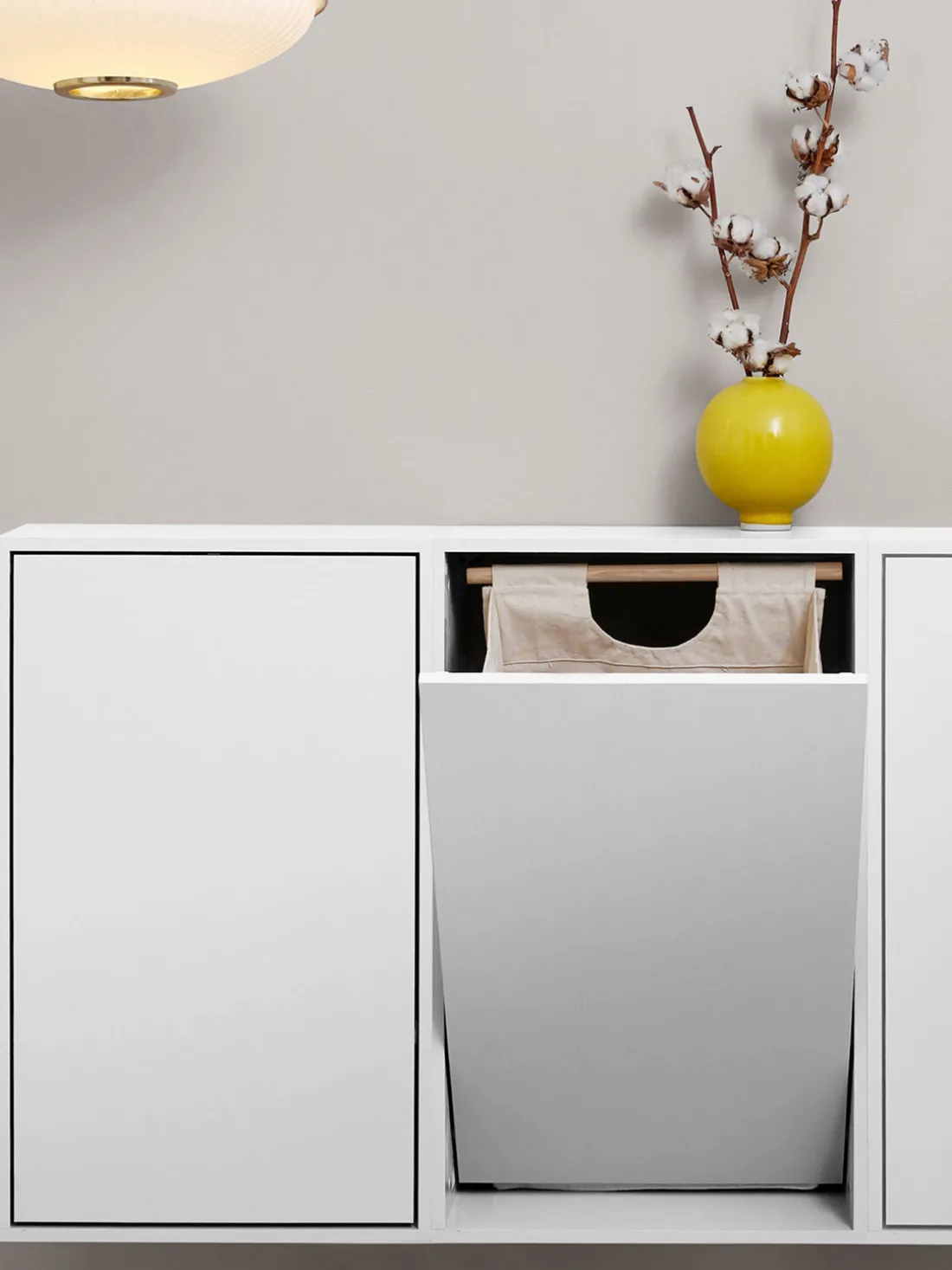 Cesto para la ropa Brilliant White para colgar