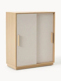 Chiffonnier de madera con frente tapizado Wisp