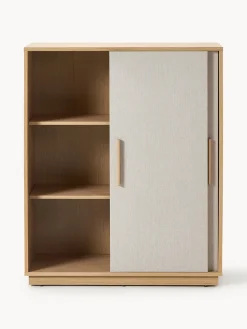 Chiffonnier de madera con frente tapizado Wisp